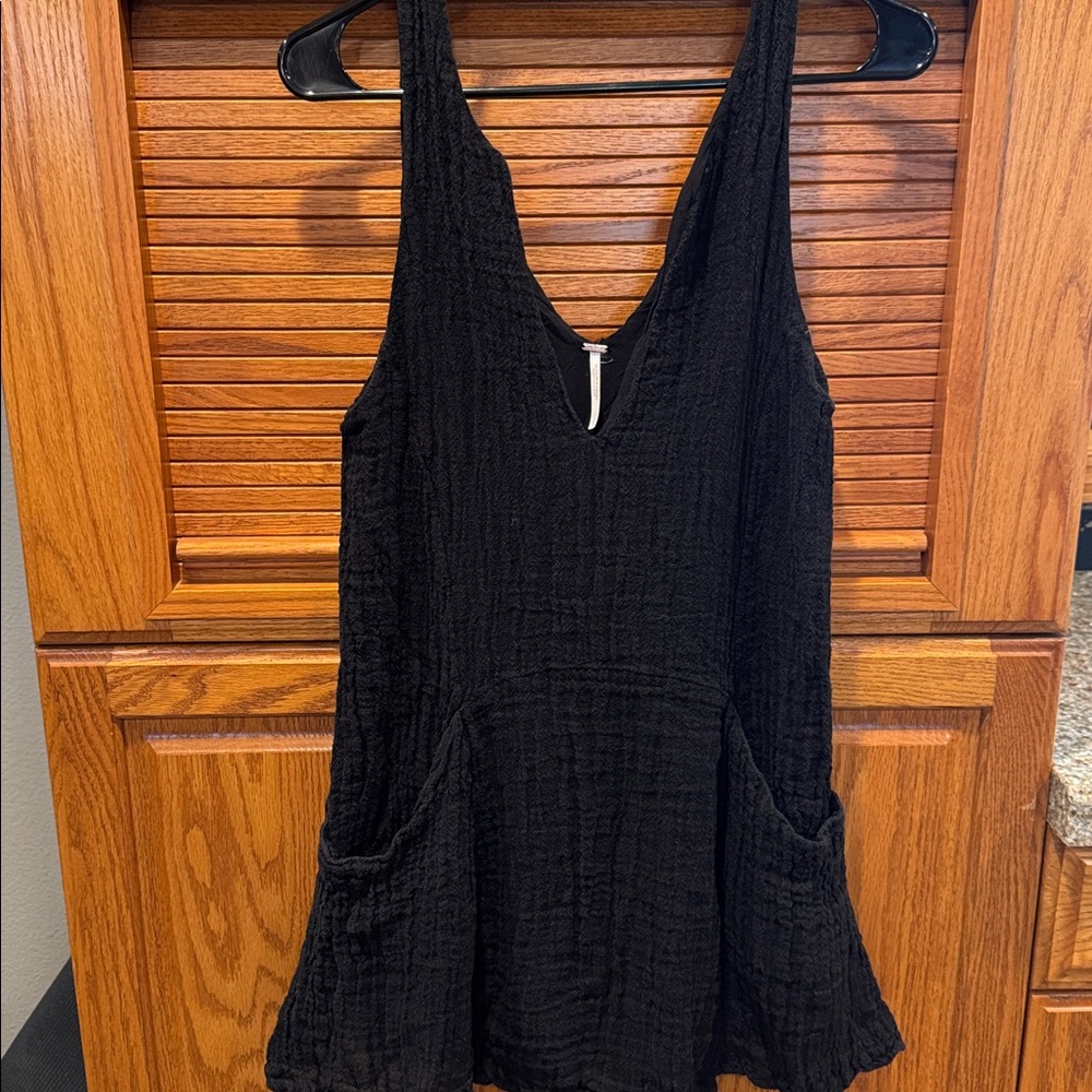 Free People EUC Black Mini Dress